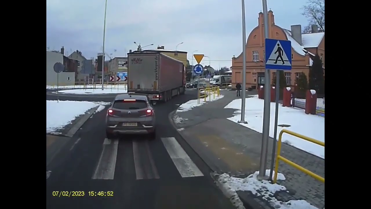 Przejazd przez Strzelno Kujawsko Pomorskie droga krajowa 15 i 25 Kierunek Poznań