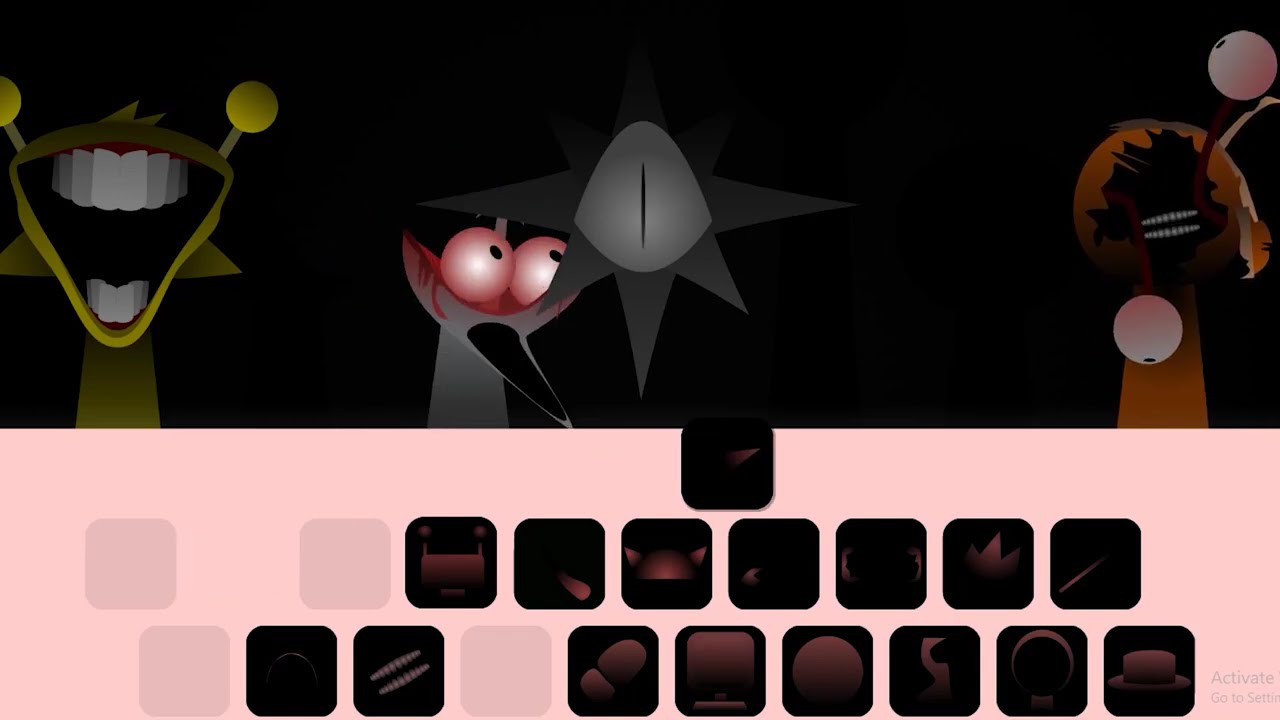 Sprunki - incredibox - Phase 8 P3 Red background