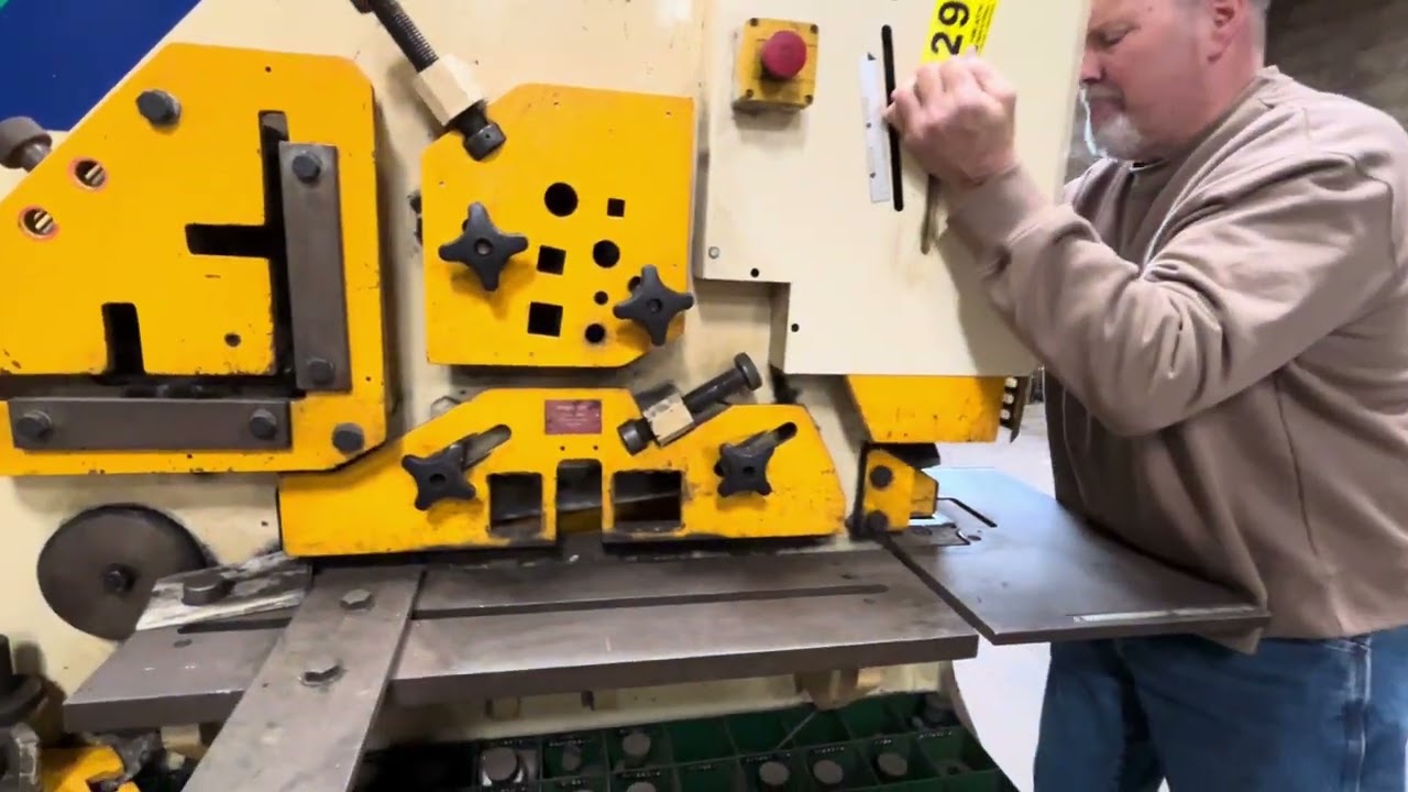 At Auction: GEKA HYDROCROP 110/S, 120 TON HYDRAULIC IRON WORKER