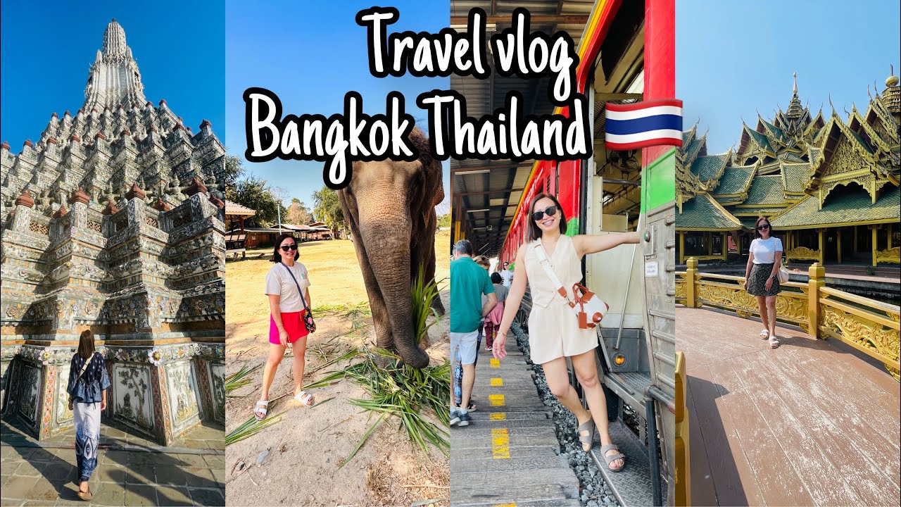 Travel Vlog Bangkok Thailand || Cheap accomodation, Day tour itinerary & Visited Elephant Sanctuary