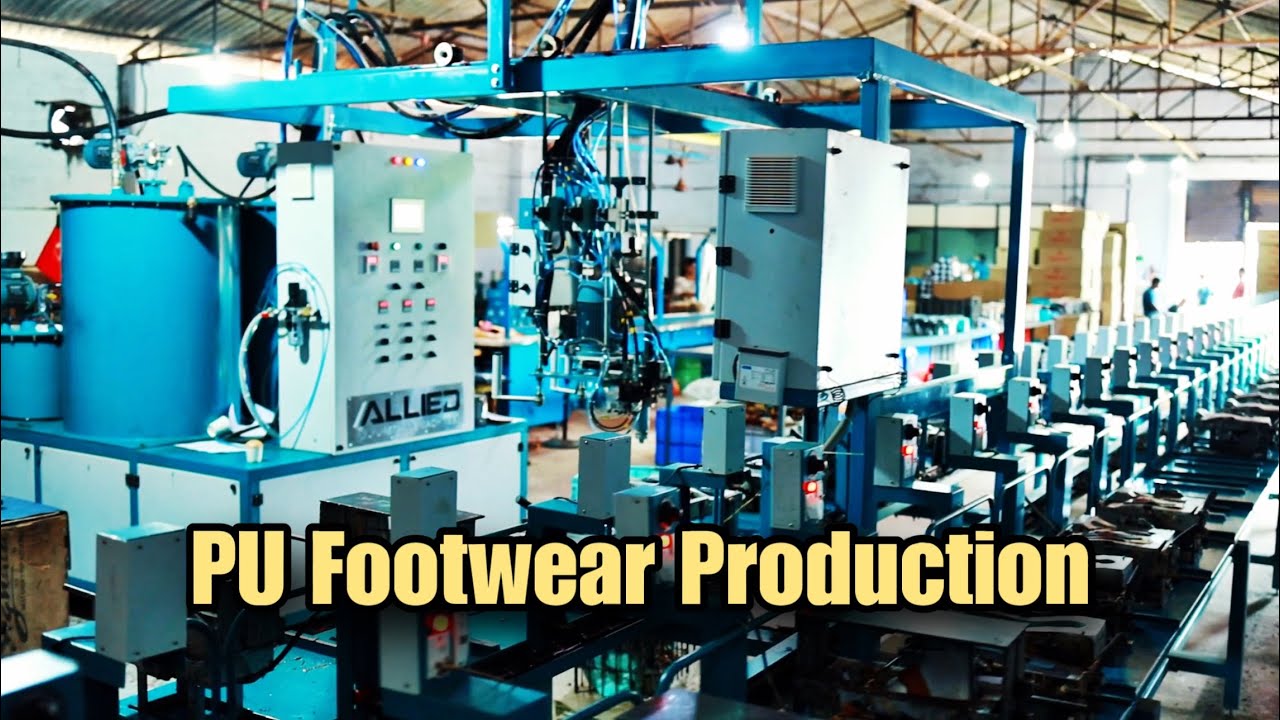 PU Footwear Production | PU Pouring machine