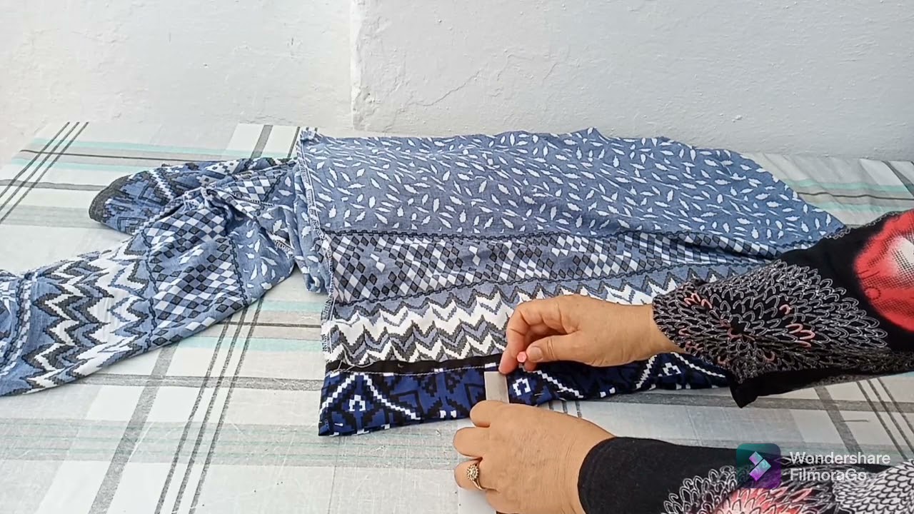 تقصير طول الجبة أو القندورة(العطفة) بالطريقة الصحيحة و بسهولةfaire un ourlet DIY
