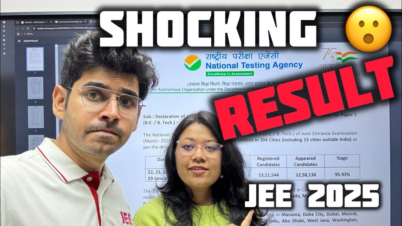JEE Main 2025 - Shocking Cutoff & Live Result Checking 