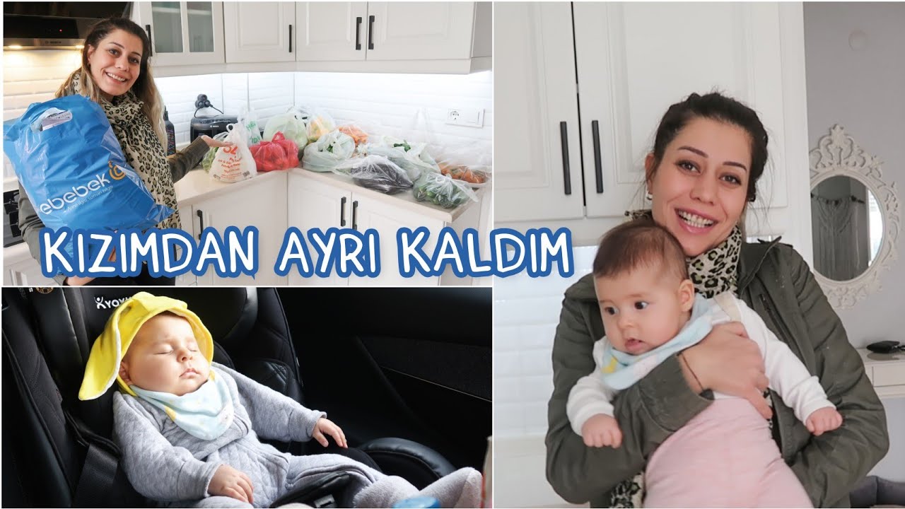 TÜM GÜN ALIŞVERİŞ🥳KIZIMDAN AYRI KALDIM🥺150 TL'YE PAZARDAN NELER ALDIM, EBEBEK ALIŞVERİŞİM