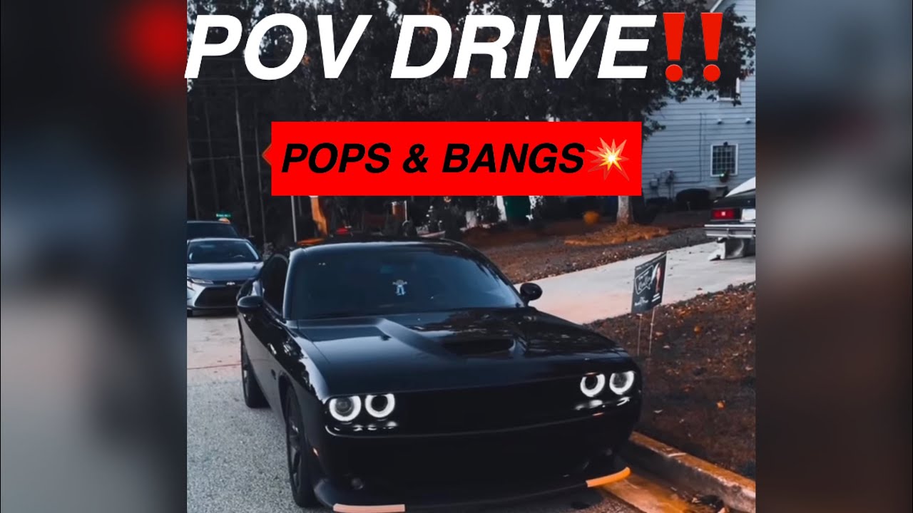Burble Tuned Dodge Challenger RT POV Drive #like