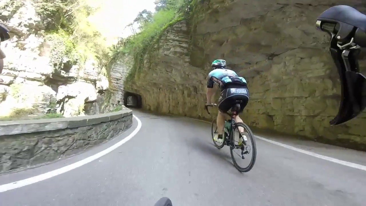 Cittadella Team Giro del Garda-salita e discesa in bdc, Strada della Forra(Tremosine BS)