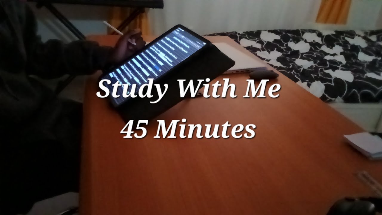 Study With Me | 45 Minutes | Samsung Galaxy Tab S10 FE+ | Soft Lofi Background Music