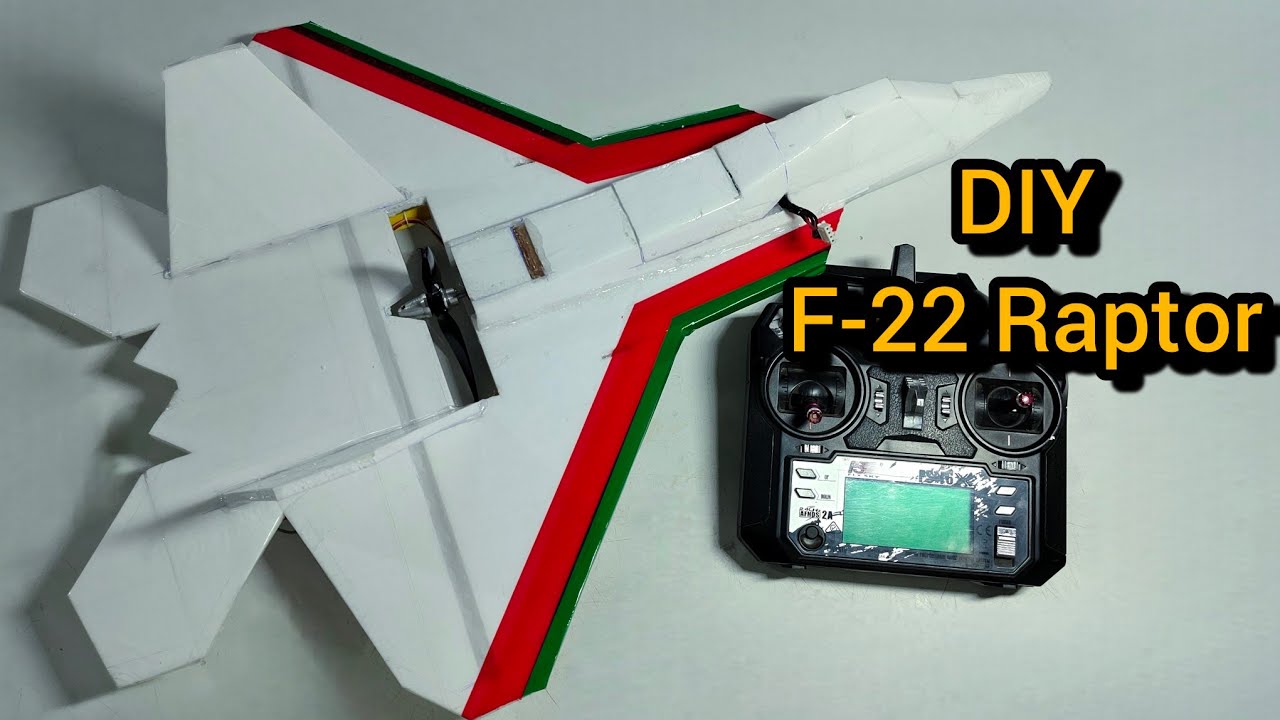 DIY RC F-22 RAPTOR |How to make RC  F-22 Raptor At Home| RC INDIA 