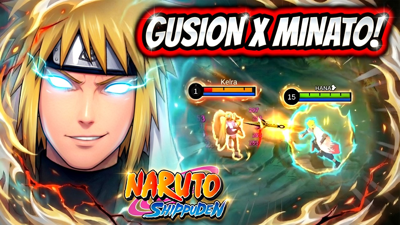 ¡18 KILLS CON LA NUEVA SKIN MINATO x GUSION! ¡NARUTO x MOBILE LEGENDS PARTIDA EPICA!