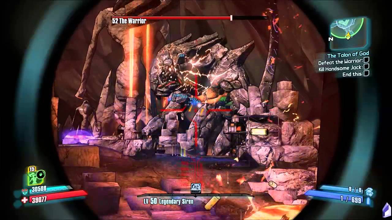 Borderlands 2 Fast+Fun TVHM Solo 20 Handsome Jack, Warrior
