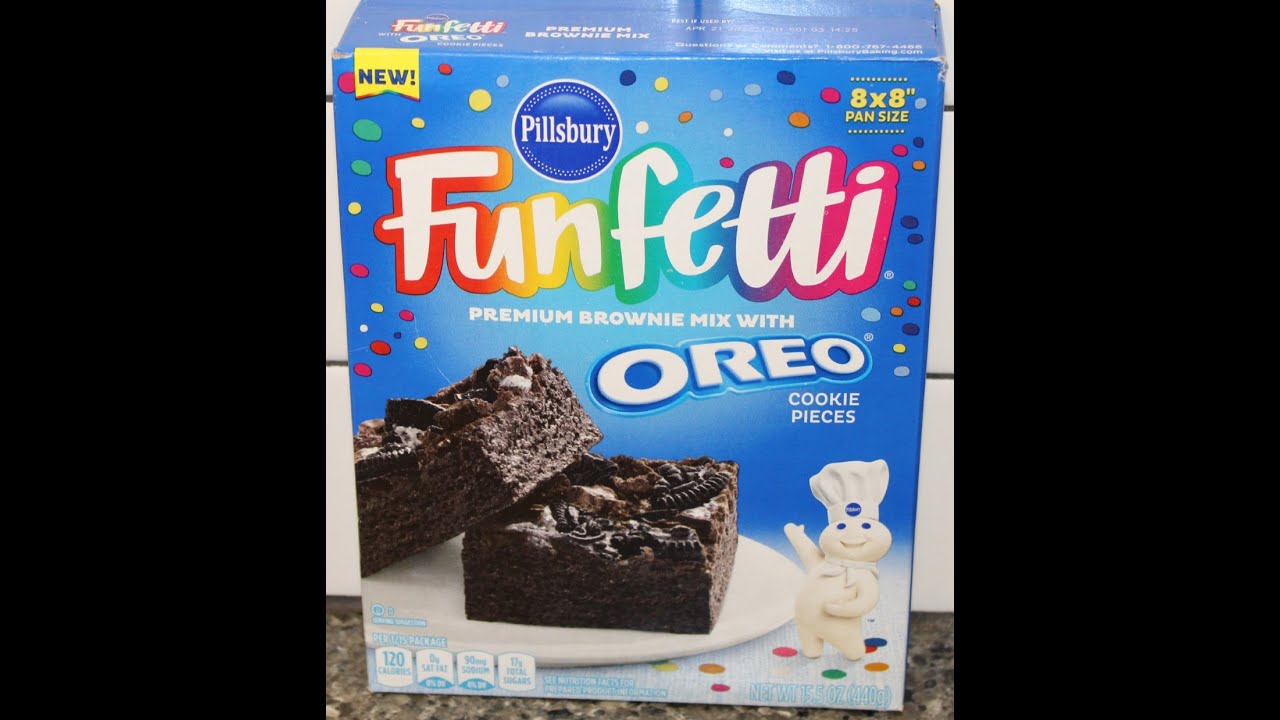 Pillsbury Funfetti Brownie Mix with Oreo Cookie Pieces Review