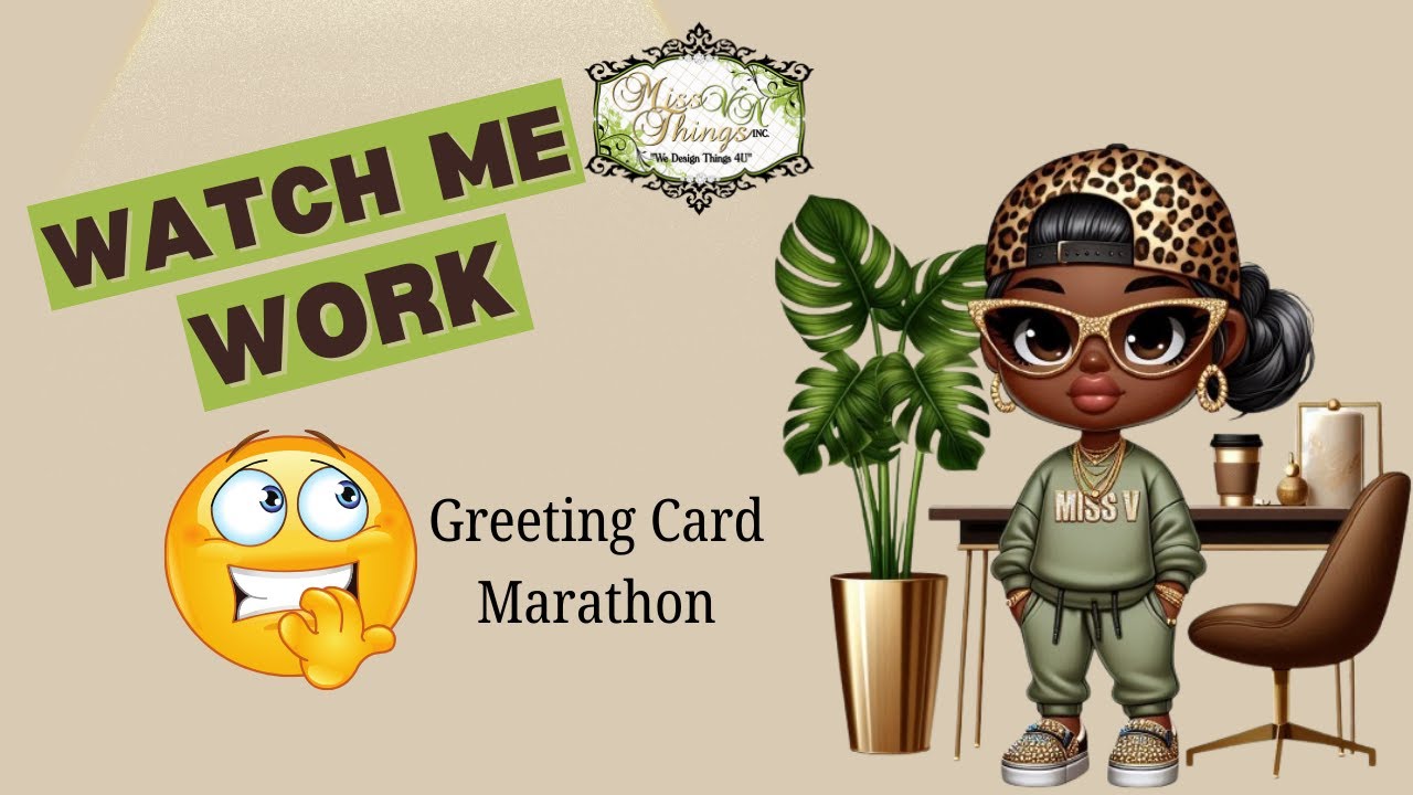 Missvdesigns4u Is LIVE!!  Watch Me Work on a Greeting Card in Canva???