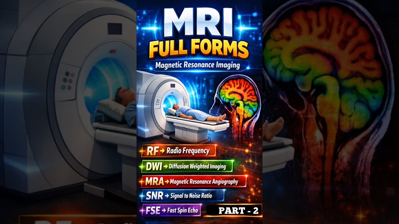 MRI Full Forms  Advance Level (part - 2) 