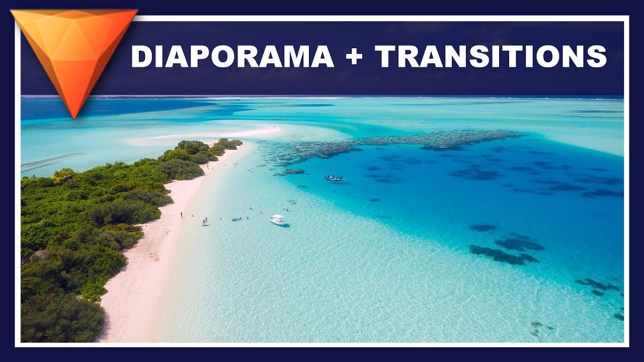 Diaporama simple + transitions - Tuto Hitfilm