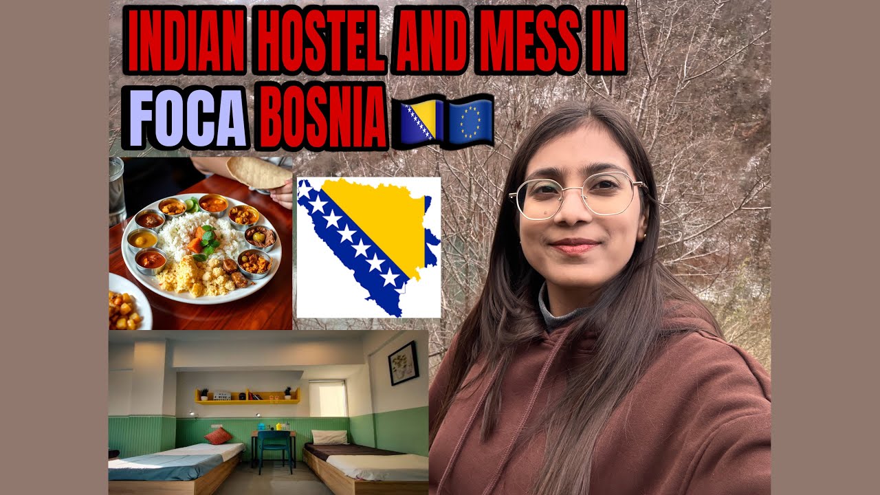 INDIAN HOSTEL IN BOSNIA 🇧🇦 || HOSTEL TOUR AND FOOD EXPERIENCE ,FOCA || UNIVERSITY OF EAST SARJEVO ||