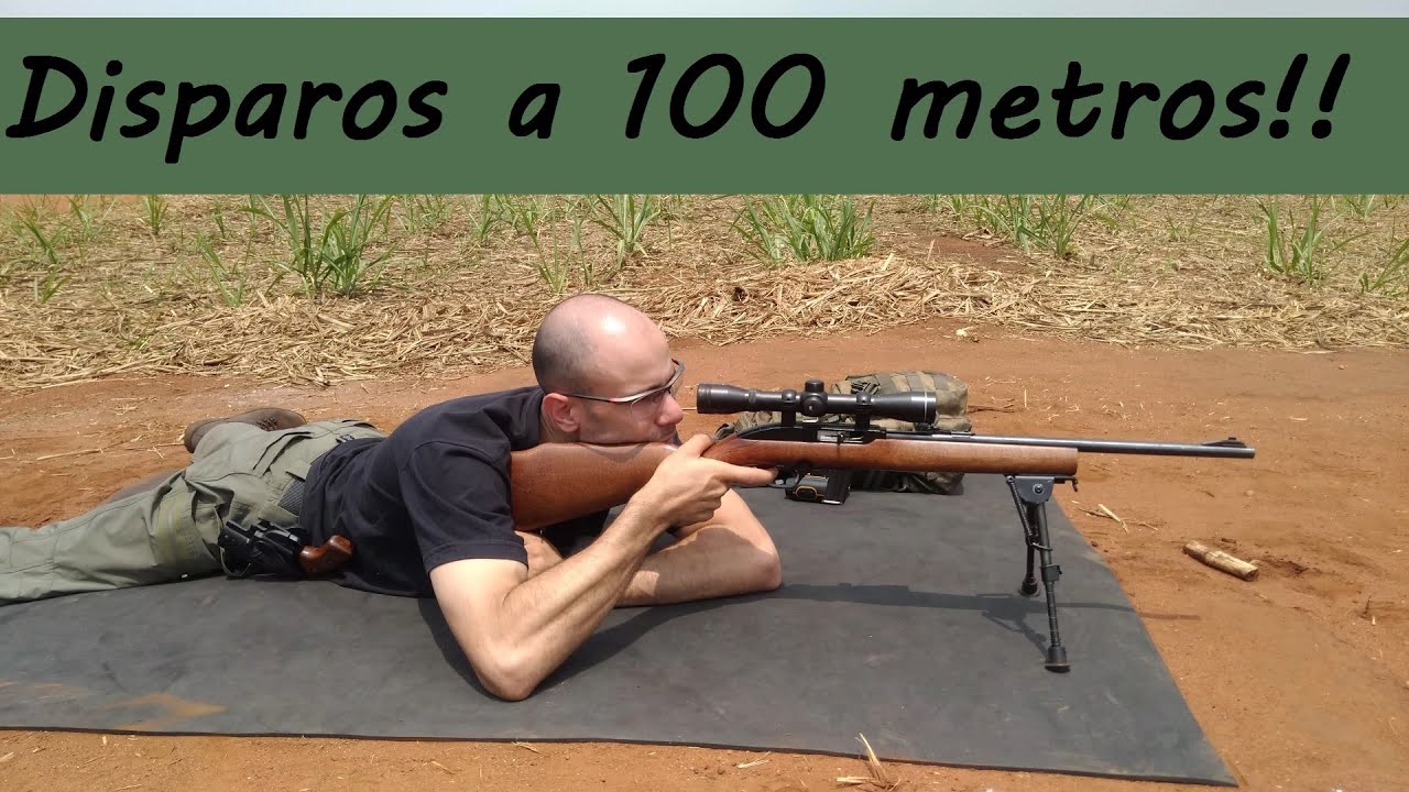 Disparos com rifle CBC 7022 a 50 metros e 100 metros!!! - Vídeo COMPLETO!!!
