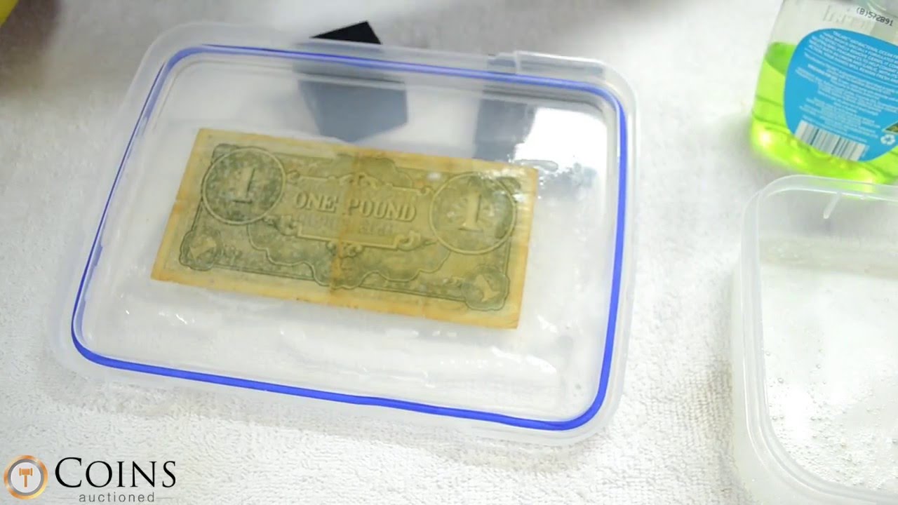 HOW TO CLEAN PAPER MONEY