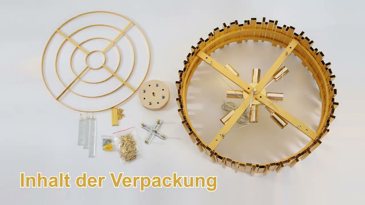 Installationsschritte für Kristall-Kronleuchter
