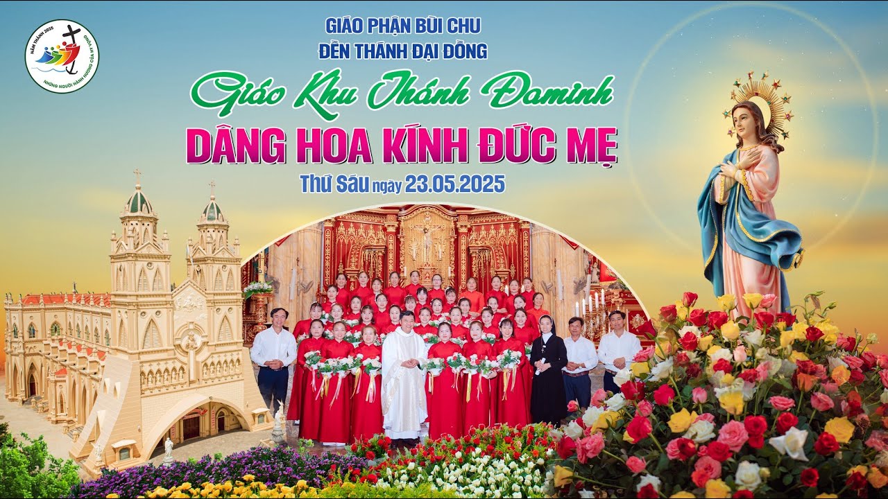 Dâng hoa kính Đức Mẹ Maria giáo khu Thánh Đaminh - Giáo xứ Đền Thánh Đại Đồng 2025