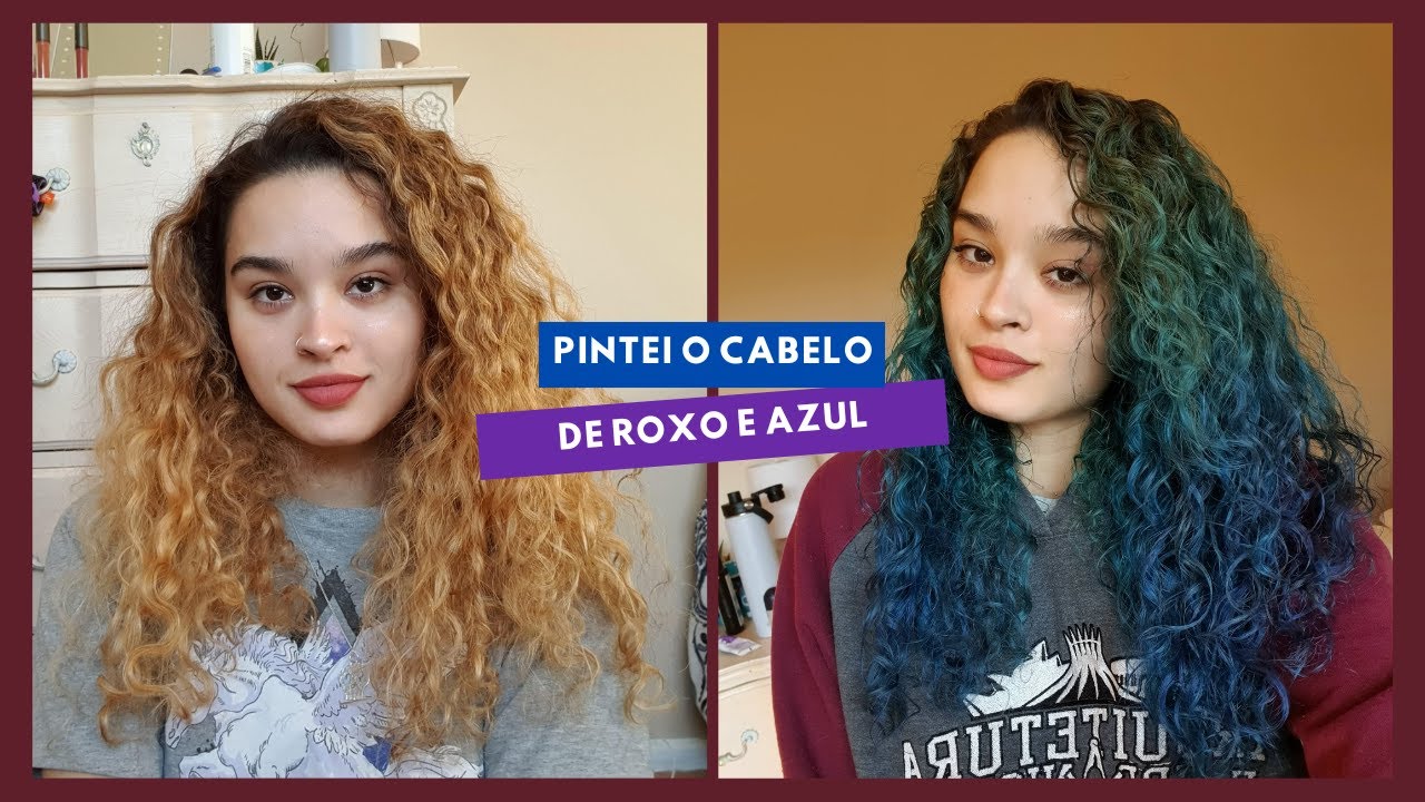 Pintando o cabelo de azul e roxo com Manic Panic | Au Pair