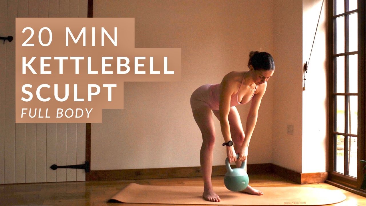 20 MIN KETTLEBELL SCULPT | full body kettlebell workout to tone up and sculpt
