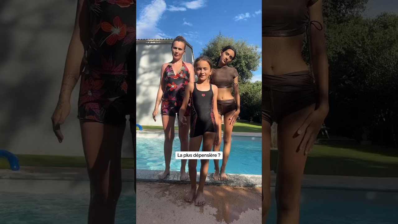 Repond et saute dans l&rsquo;eau #shortvideo #humour #mereetfille #merefille