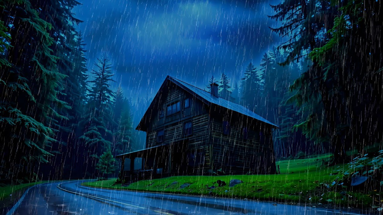 Sleep Better Tonight 🌧️ Rain & Thunder by the Forest #8