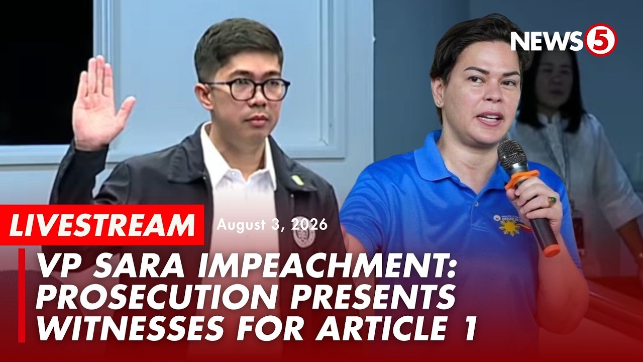 Impeachment Hearing DAY 11 of Vice Pres. Sara Duterte #VPSaraOnTrial (August 3, 2026)