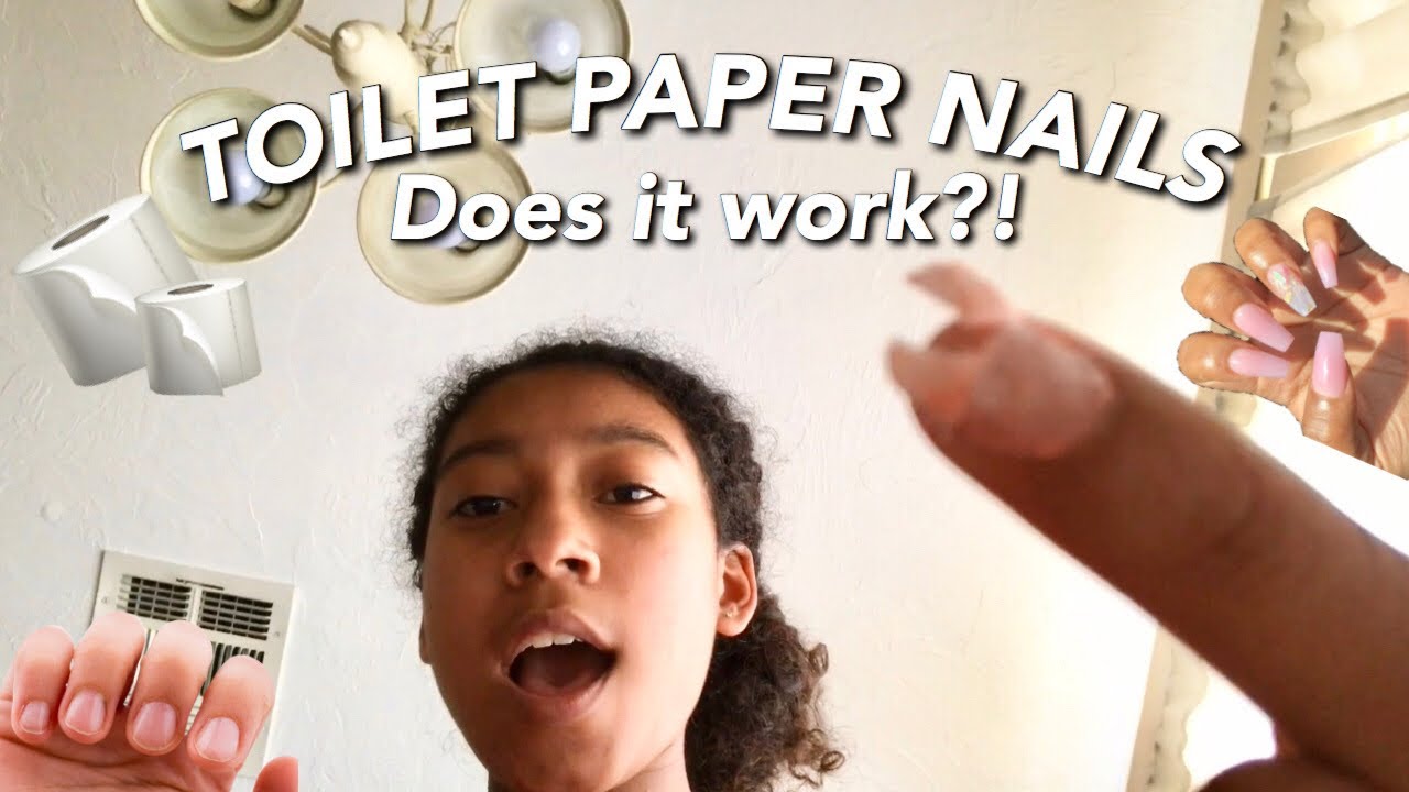 DIY TOILET PAPER NAILS?! Does it work?!
