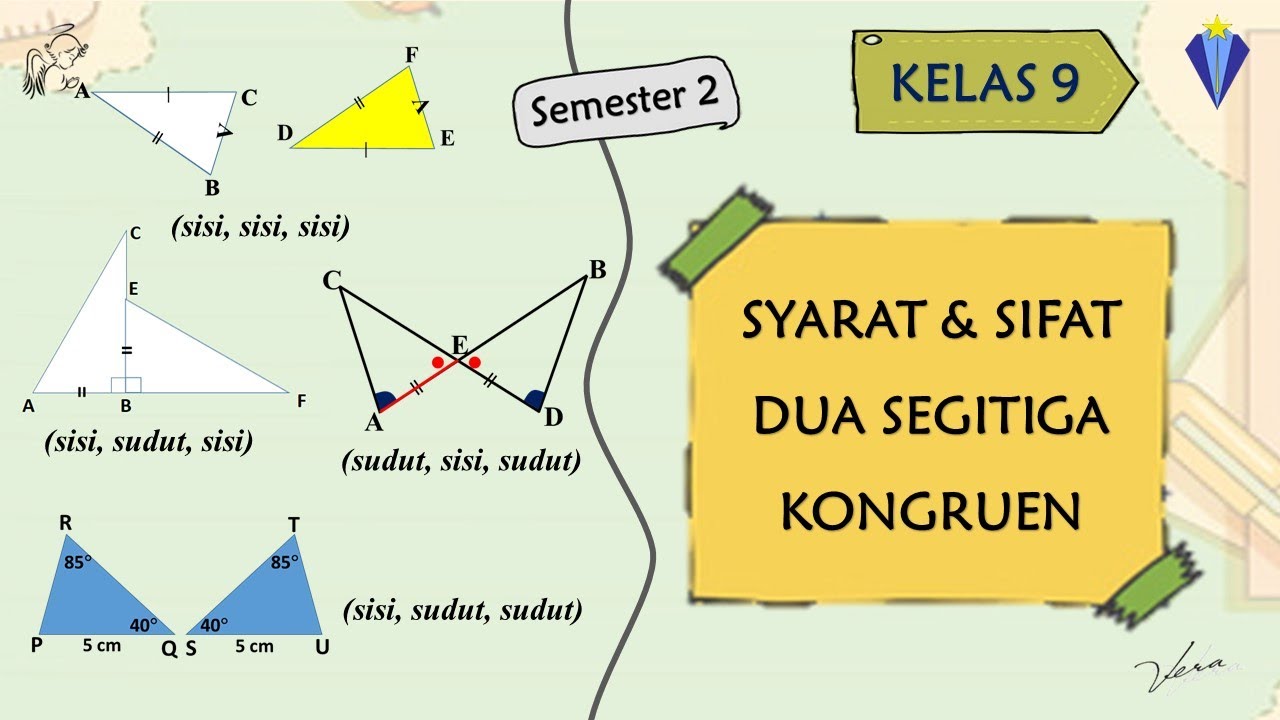 2  SYARAT DAN SIFAT DUA SEGITIGA KONGRUEN - KESEBANGUNAN DAN KONGRUENSI - KELAS 9 SMP