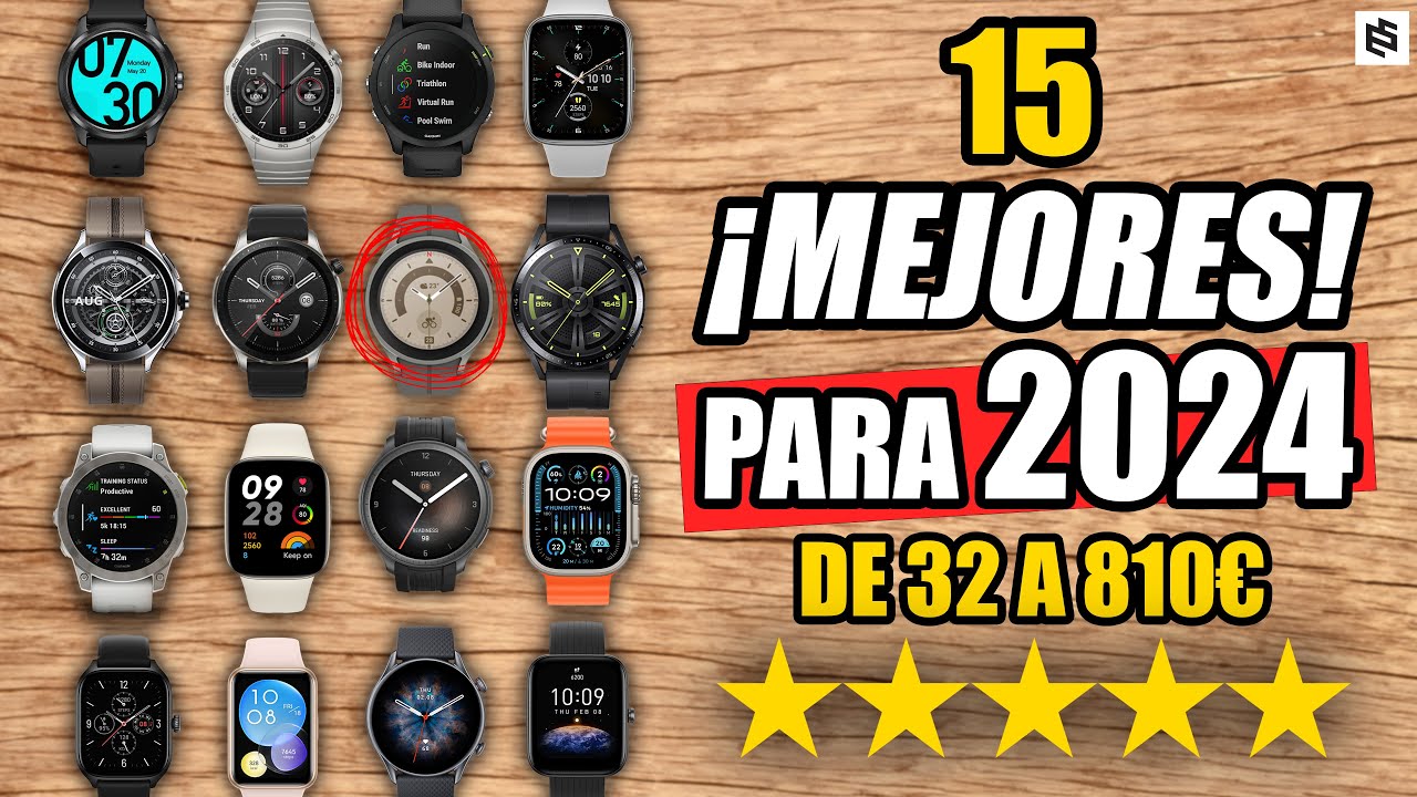 ✅Los 15 MEJORES SMARTWATCH en 2023 y 2024 | De 32€ a 810€