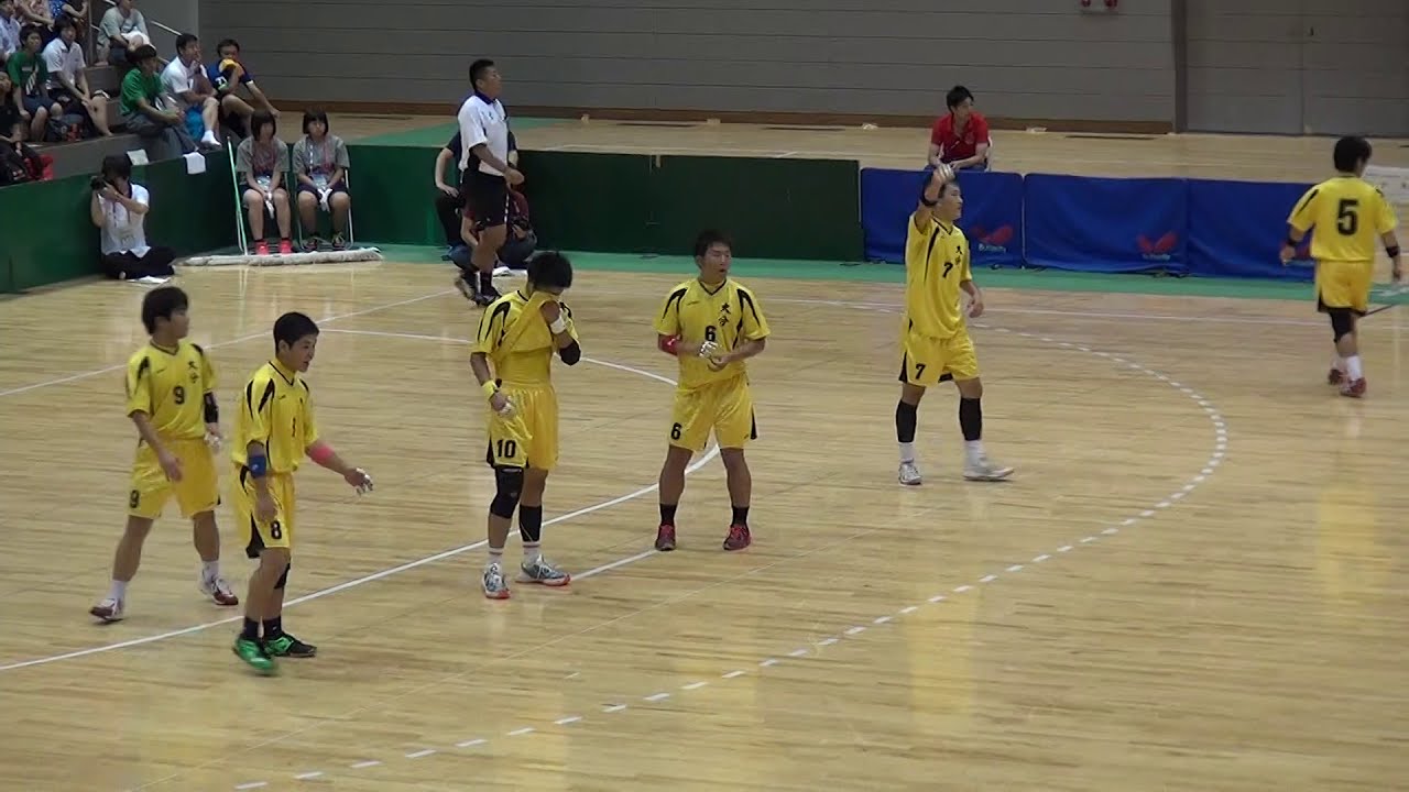 2016年IH ハンドボール 男子 決勝 岩国工業（山口）vs 大分（大分）前半1