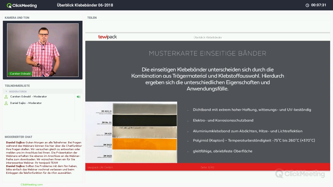 Klebebänder Aufzeichnung 14 06 2018