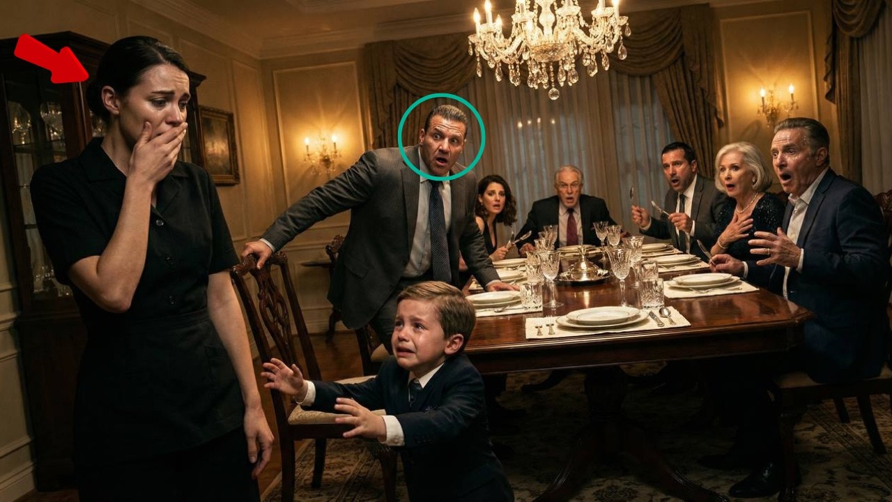 The Mafia Boss's Family Mocks Poor Waitress at Dinner – Until Son Runs Crying 'MAMA!'