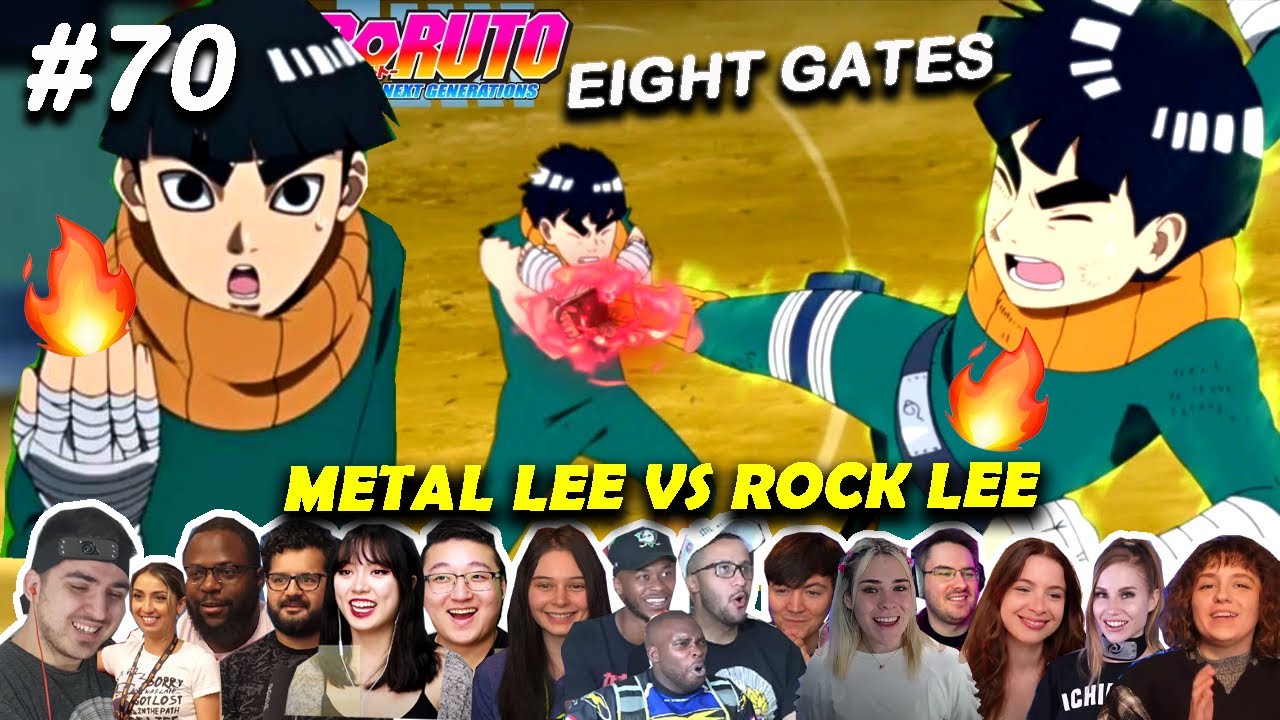 Rock Lee Vs Metal Lee🔥They don't Expect This🤯BORUTO 70 MEGA Reaction Mashup [ボルト -- 海外の反応