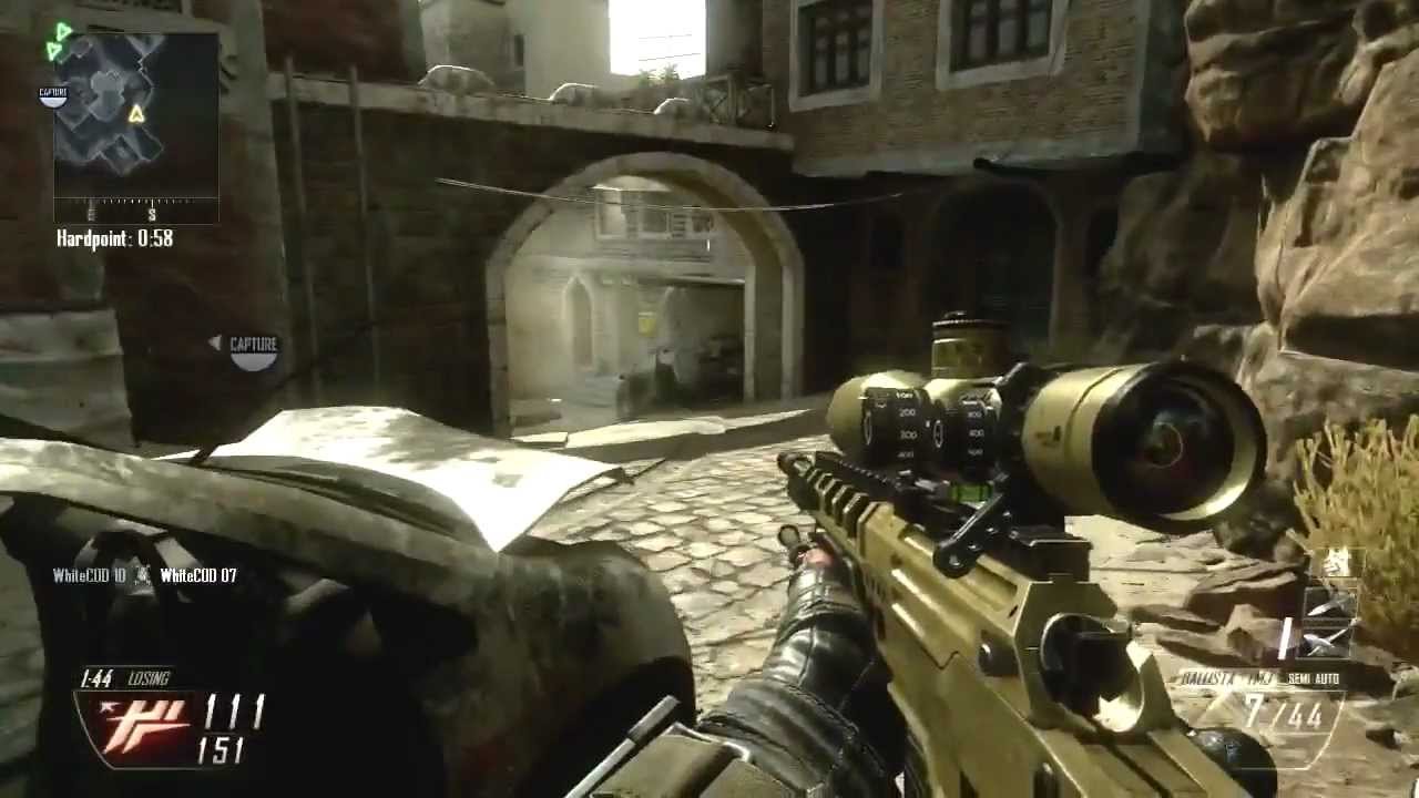 Black Ops 2: Quickscoping Gameplay - Hardpoint on Yemen! Full Multiplayer