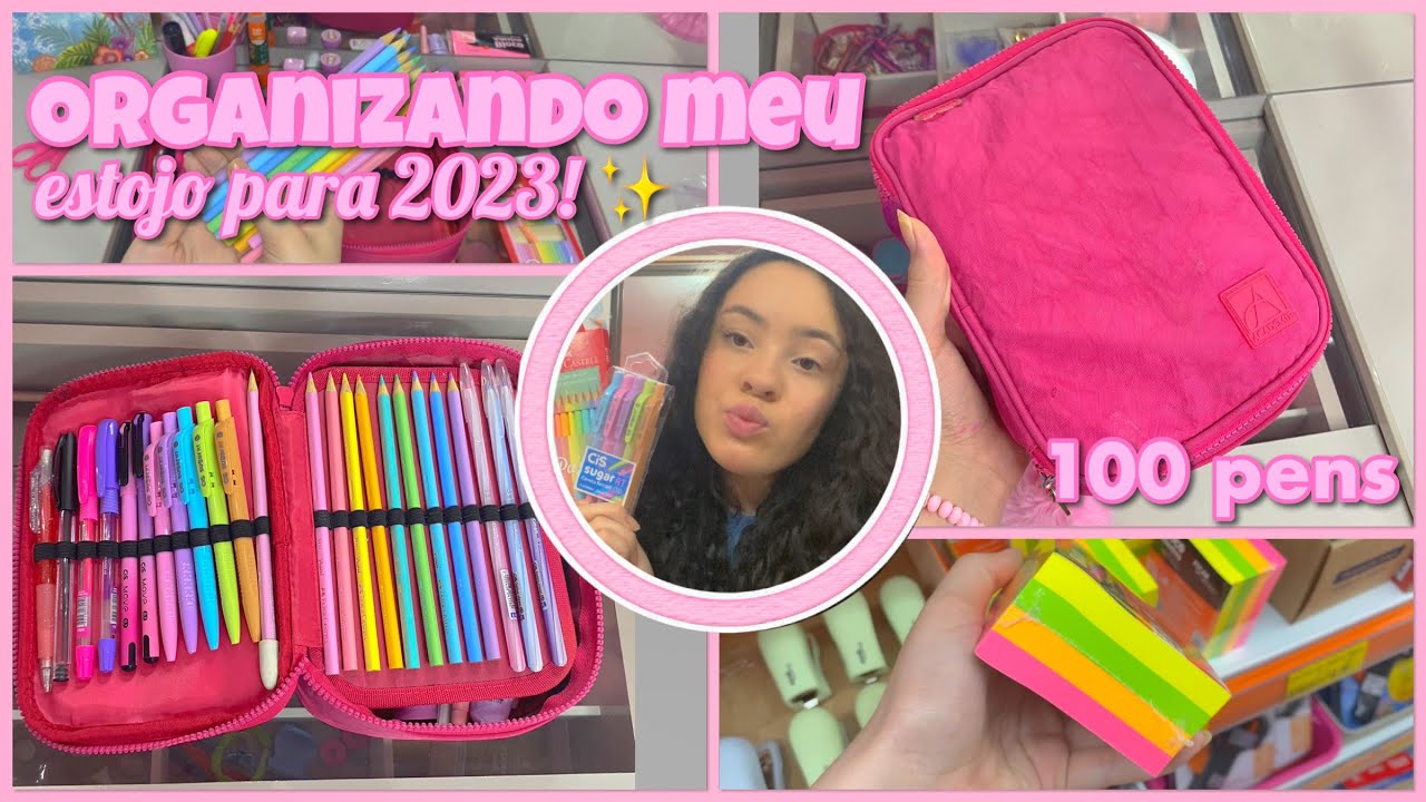 ORGANIZANDO meu ESTOJO para 2023!🧚🏻‍♀️ em tom pastel {Canal Sophia Lima}