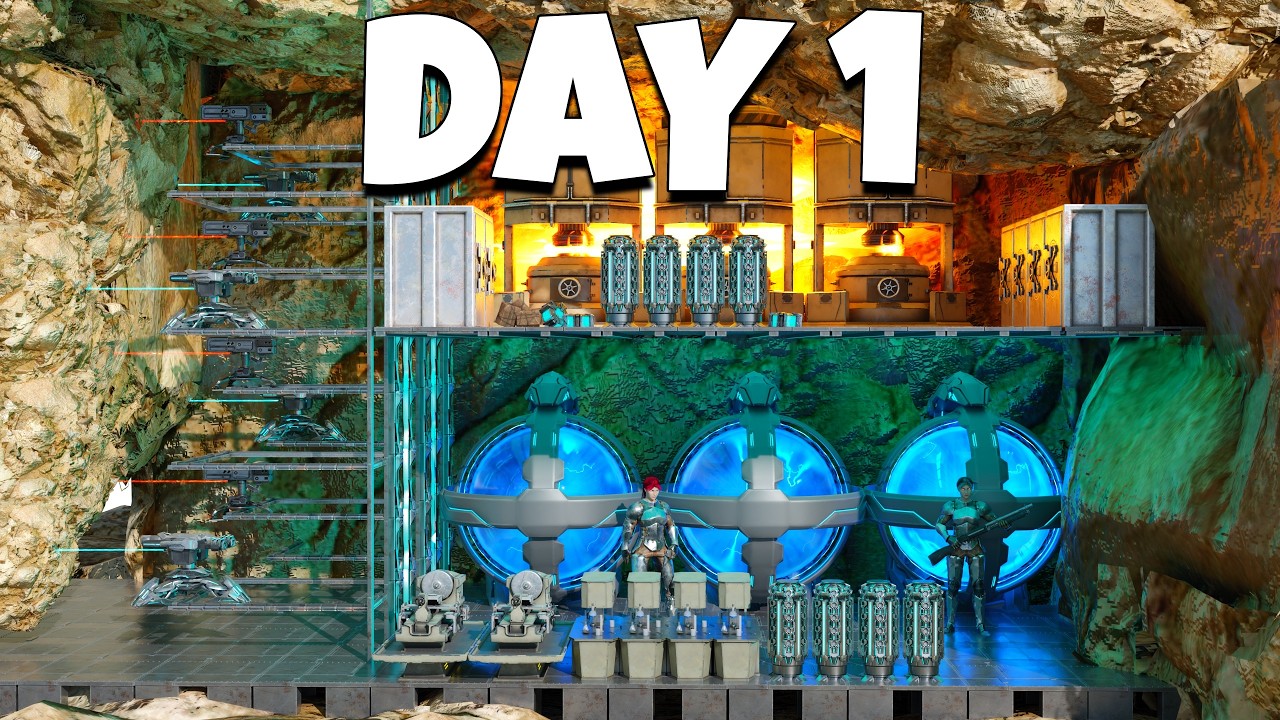 I Buildt Desert Crack In 2026 Day 1 On The Most Populated Server - ARK: Survival Evolved