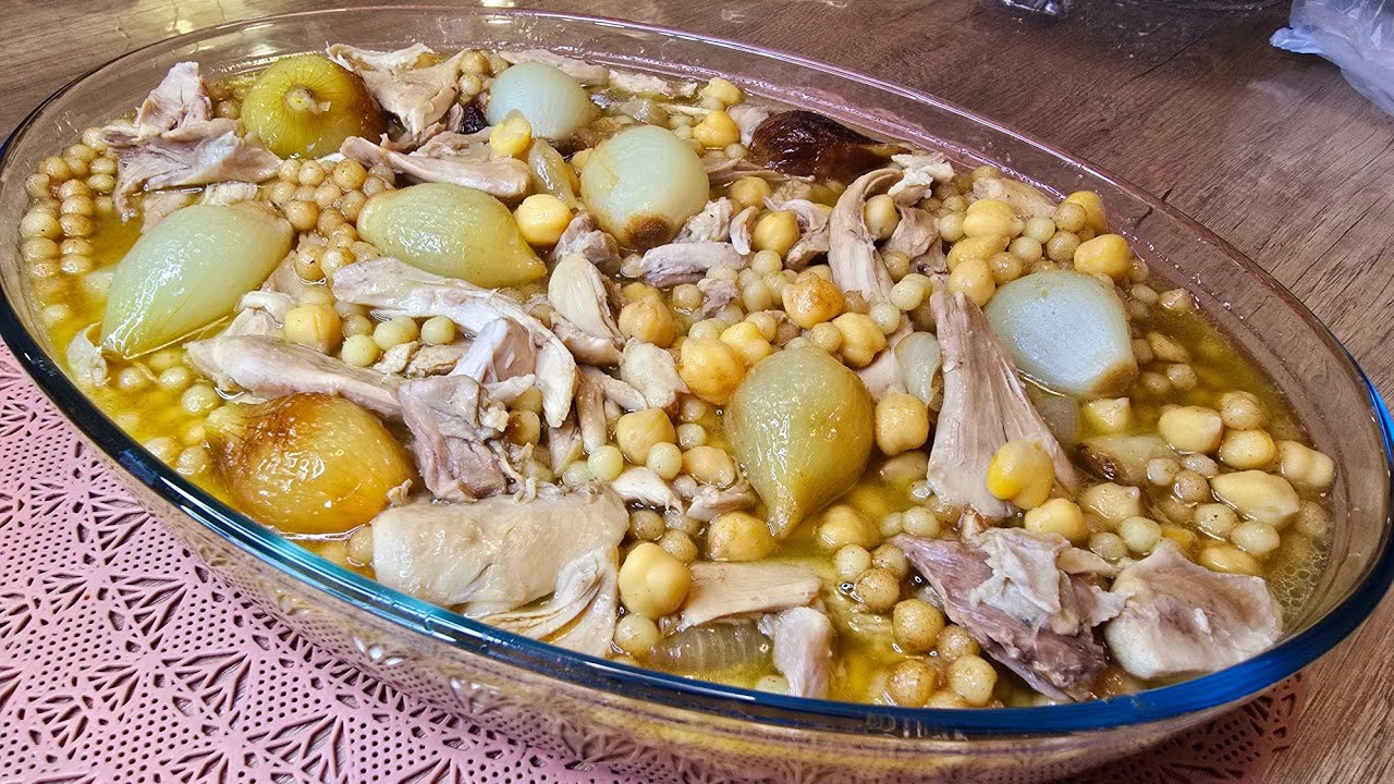 طريقة عمل المغربية او المفتول بالدجاج خطوة بخطوة | Mograbieh Rezept 🇱🇧
