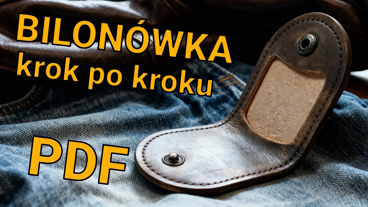 Skórzana bilonówka ręcznie szyta - krok po kroku