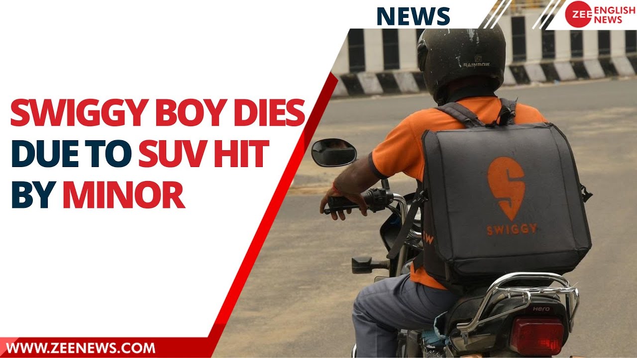 Swiggy Delivery agent died due to SUV hit driven by a minor | Zee English News