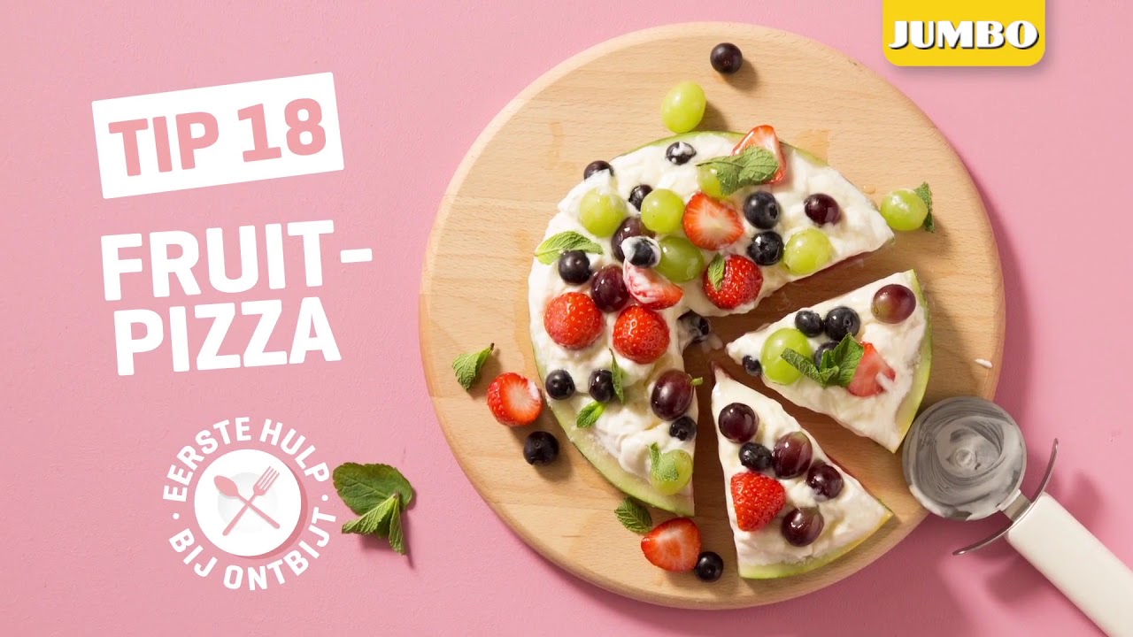 Ontbijtrecept - Fruitpizza met kwark - Jumbo