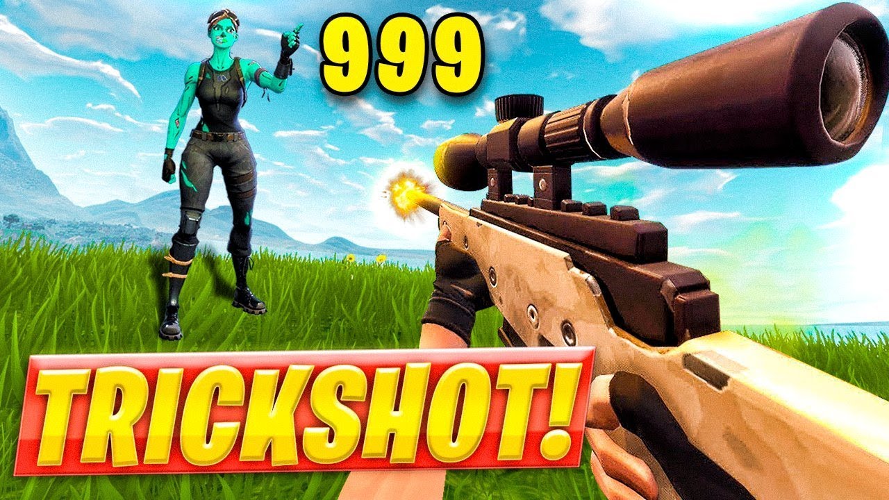 MI PRIMER TRICKSHOT EN FORTNITE