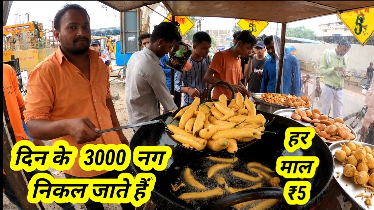 कुंदन जी दिन भर में बेचते है 3000 नग समोसा कचोरी मिर्ची वड़ा। Motivational Story l Dewas Street Food