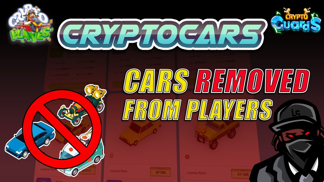 CRYPTOCARS REMOVING ALL CARS FROM PLAYERS! - CryptoPlanes & CryptoGuards next