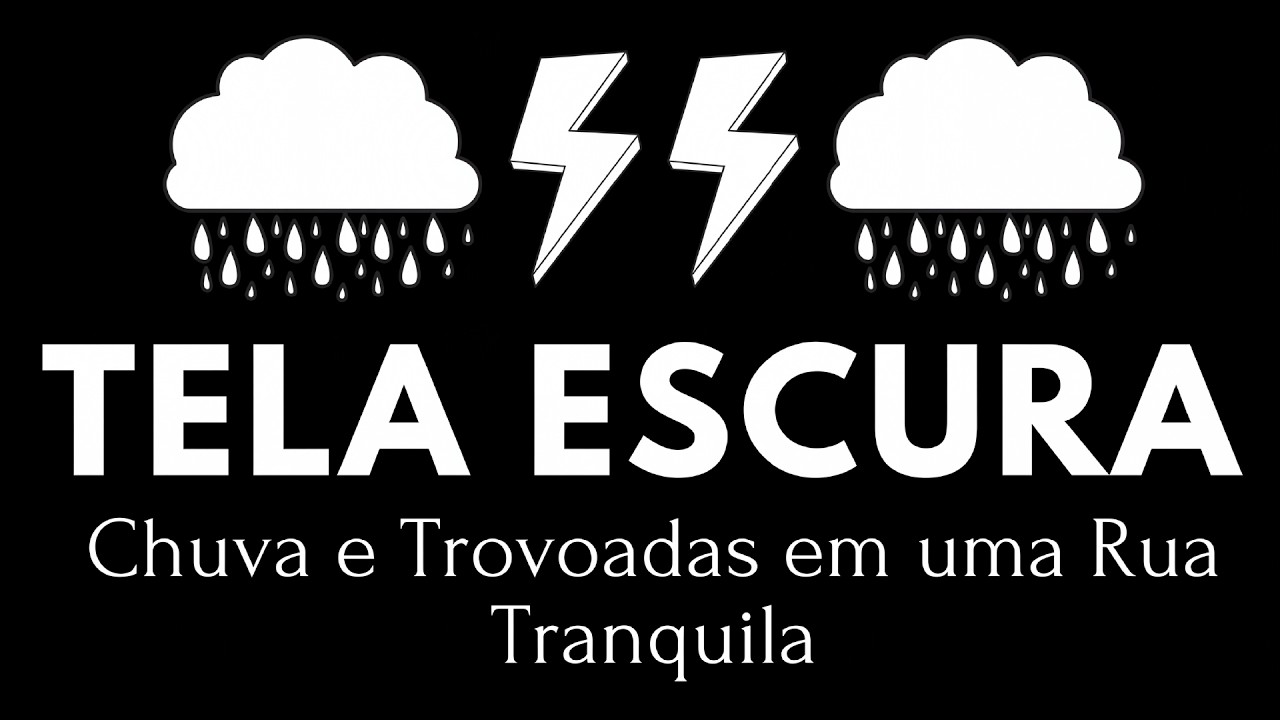 Ouça e Durma Instantaneamente com Chuva Forte e Trovões Destrutivos no Telhado de Zinco