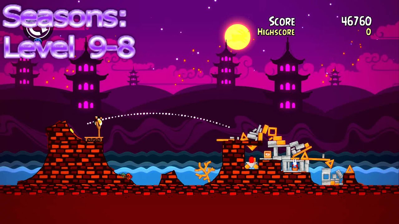Angry Birds Trilogy - Seasons - Mooncake Festival : Level 9-1 to 9-15 [3 Star Guide]