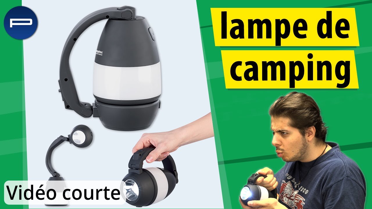 Lampe de camping multifonction avec fonction batterie externe Semptec [PEARLTV.FR]