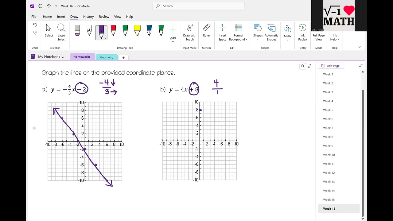Math 8 Homework Explanations - Week 16 - Wednesday