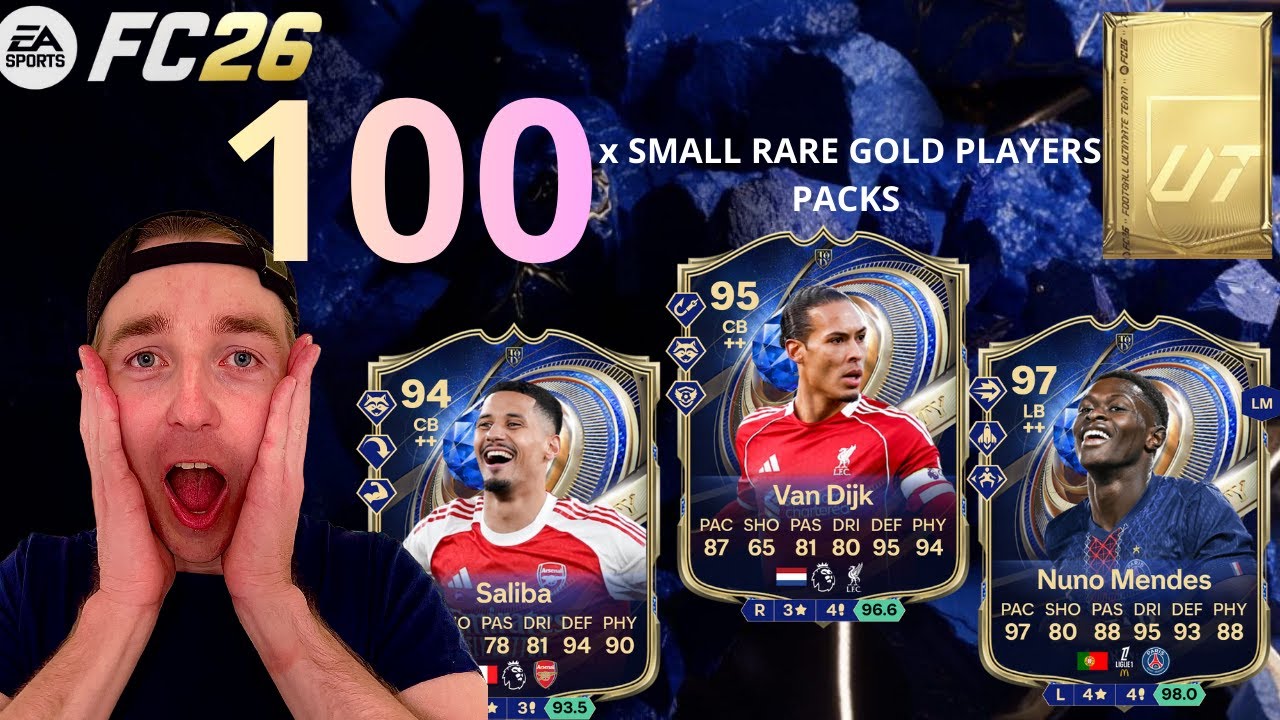 I Opened 100x Small Rare Gold Players Packs… Here Are the Results 😱 (EA FC 26 TOTY DEFENDERS)